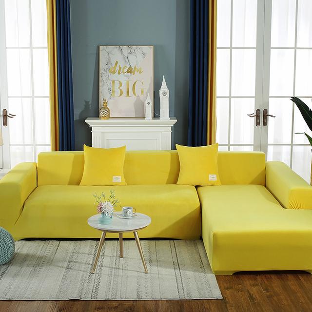 Samtstoff passt auf Couch, Sessel, Zweisitzer oder Chaiselongue. Kaufen Sie zwei separate Bezüge, um Ihr gesamtes L-förmiges Sofa abzudecken.