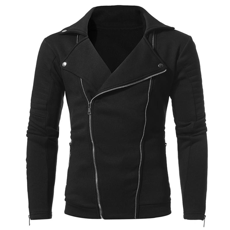 oblique zipper jacket