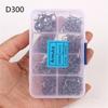 300Pcs/Box ISEAMA Fish Hooks3-16#  High Carbon Steel with Circle Hook Mixed