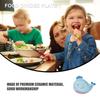 1pc Cartoon Whale Ceramic Plate for Kids