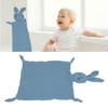 Baby Security Blanket Cartoon Rabbit Soft Skin Friendly Cotton Safe Infants Nursery Bed Blankets for Infants Boy Girl (Navy Blue)