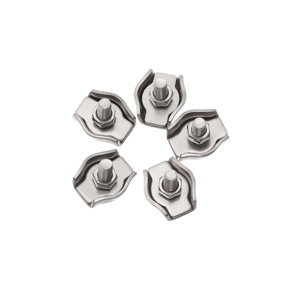 Fixing Tool Rope Simple Grip Stainless Steel Thimbles Bolt Clip Rigging Wire Rope Clamp Caliper