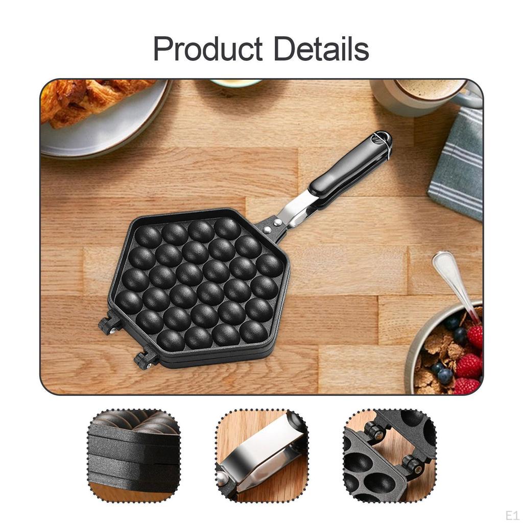 Bubble Waffle Maker Pan,Egg Maker,Cooking Baking Tool,Baking Plate Egg Puff Iron for