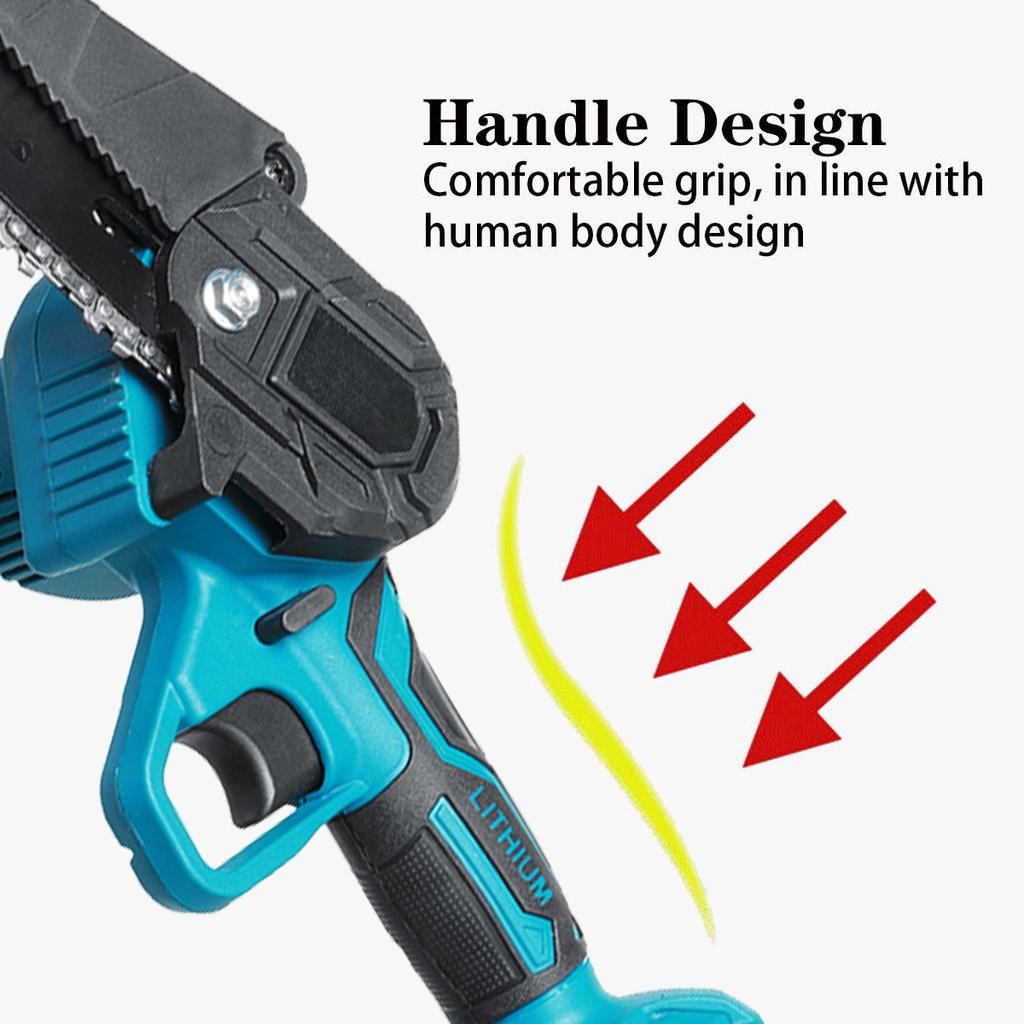 New 6inches Cordless Straw Saw Pruning ChainSaw Garden Tree Logging Trimming Power Tools Compatible 18V Battery