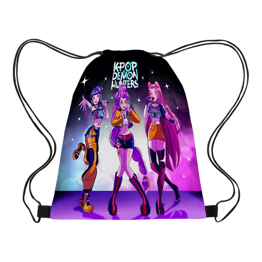 Printed Drawstring Pocket, Portable Drawstring Bag, Water-resistant