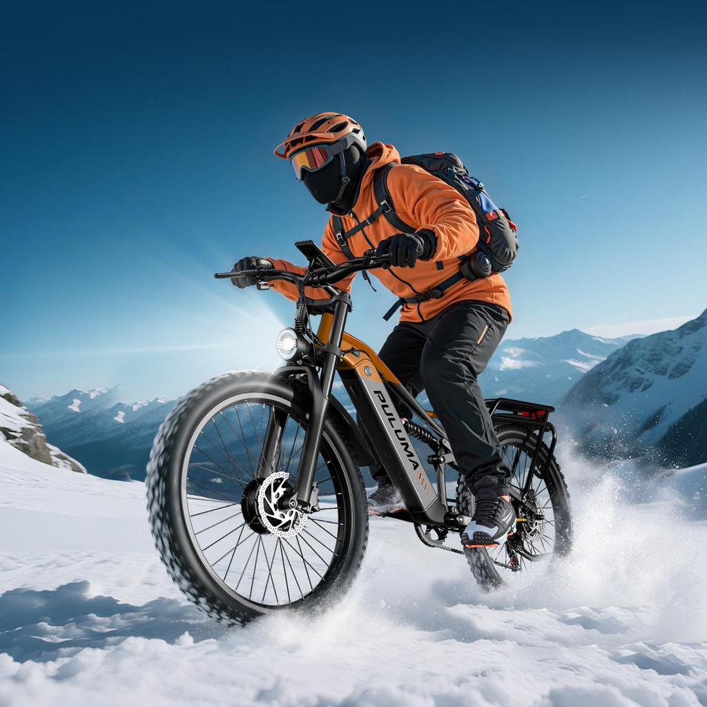 Electric Bike PULUMA PE86 Pro 26 Inch Tires 500W*2 Motor 48V20Ah Battery Torque Sensor 40km/h Max Speed 150km Max Range