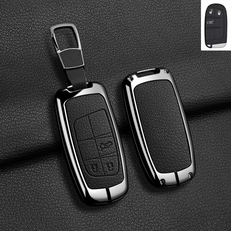Metal Car Smart Key Case Cover Remote Control Protection Keyless Holder Fob Shell For Fiat Freemont Toro 500L 500X 2016-2018