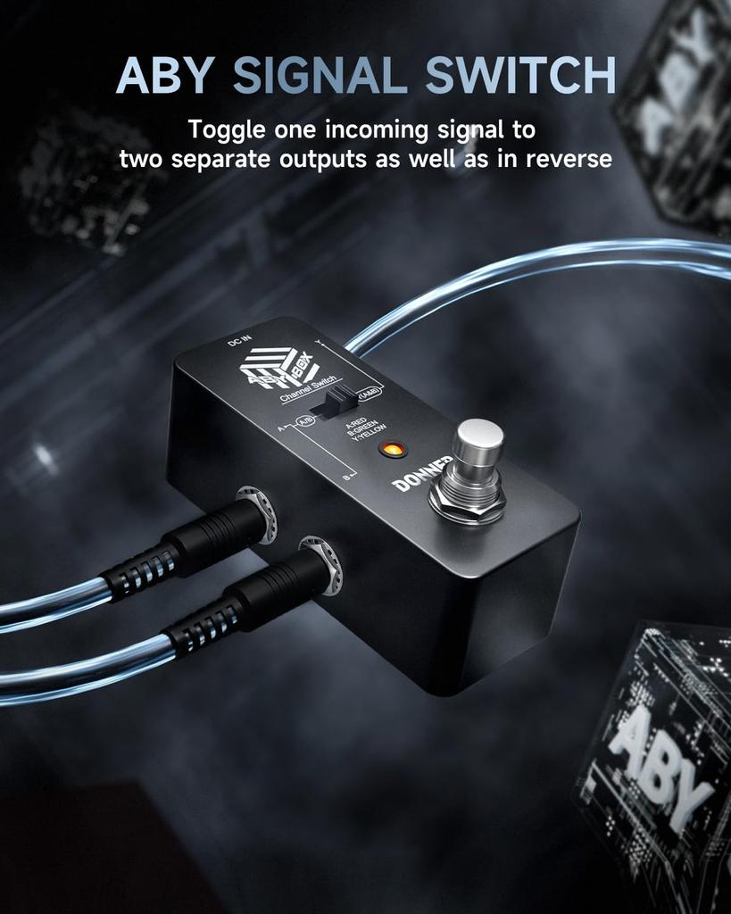 Donner ABY BOX Line Selector Pedal Guitar Effects Pedal (Mini)