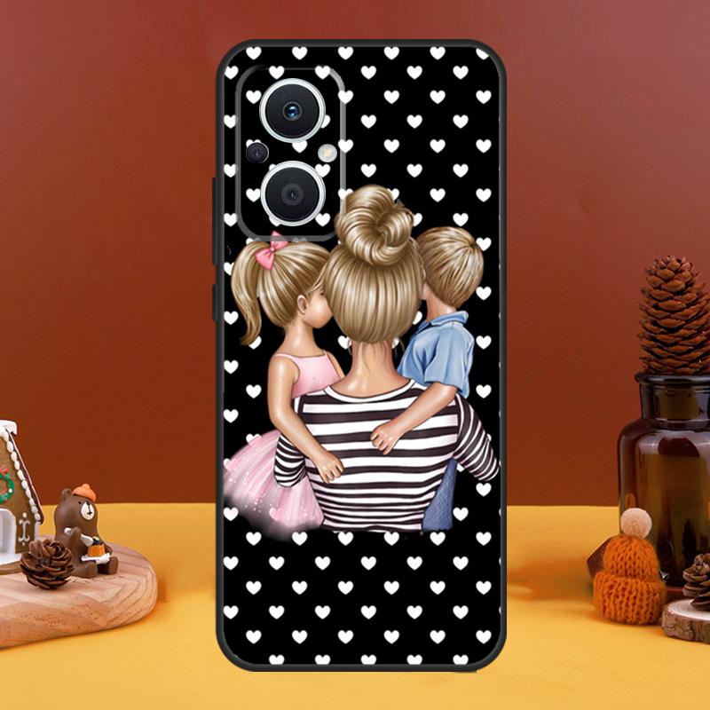 

Beautiful Mother Daughter Son Case For OPPO Reno 10 Pro 11 F 4 6 7 8 5 Lite 4Z 5Z 8T OPPO Find X6 Pro X5 X2 X3 Lite Cover OPPO Find X3 Pro