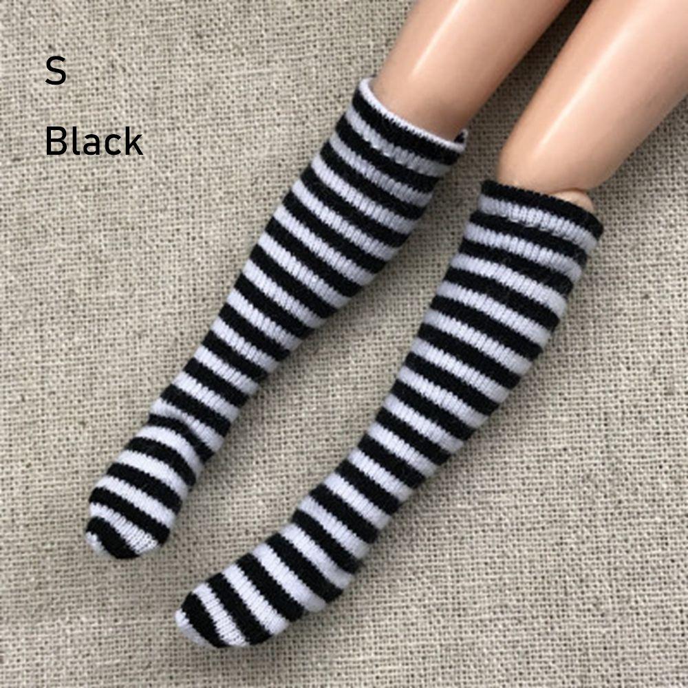 1 Pair Fashion Children  Girl DIY 's Clothes Accessories 1/6  Stockings Christmas Gift Stripe Socks