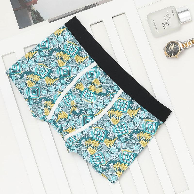 

Спортивное нижнее белье из хлопка, дышащее, с принтом, со средней посадкой, двухслойное, модное, со средней посадкой, для мужчин, с плоским углом 3XL