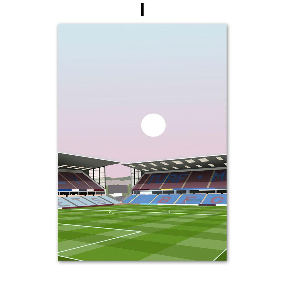 Minimalist England Football Stadium Pride Park Posters And Prints Wall Art Canvas Painting Wall Pictures Living Room Home Decor