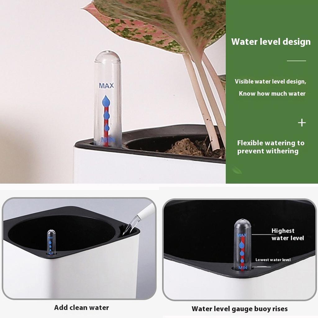2pcs Hydroponic Potted Plant Water Shortage Reminder Plant Water Level Indicator Meter Probe Buoy Water Level Gauge