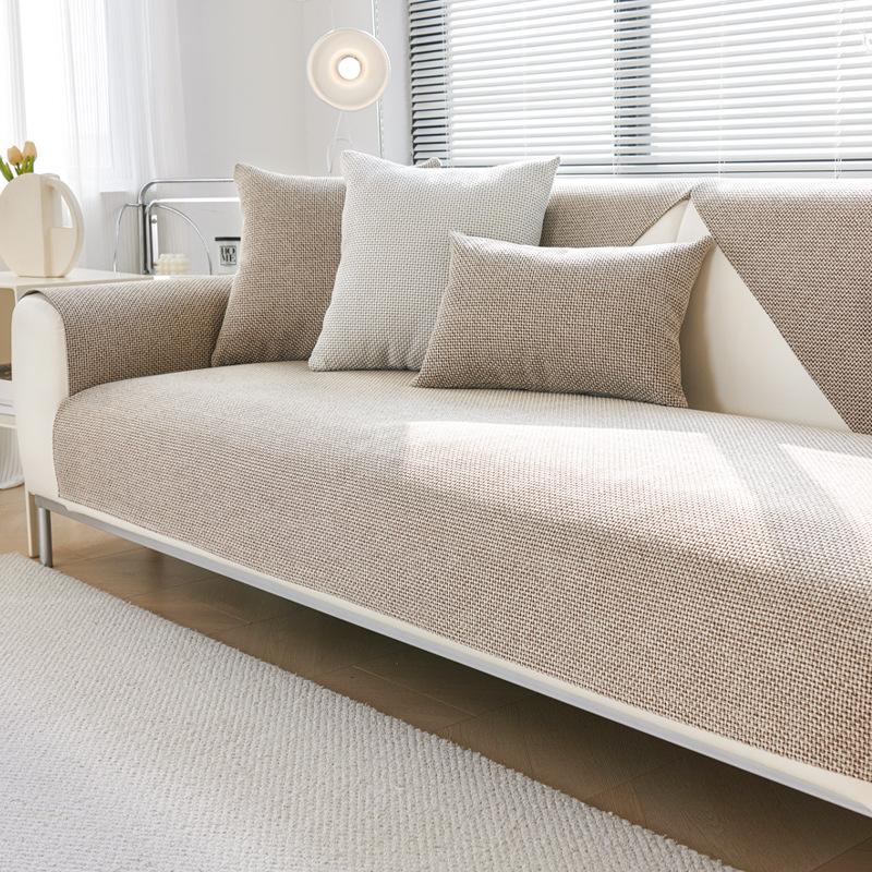 Modern Light Luxury Sofa Cushion Solid Color Non-Slip Sofa Seat Cushion Four-Season Universal Sofa Cover Dust Sofa Cover Cloth Towel