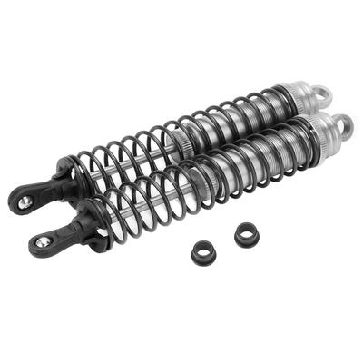 2Pcs RC 144mm Oil Filled Adjustable Shock Absorber Damper for HSP / HPI / AXIAL 1/8 RC CarSilver