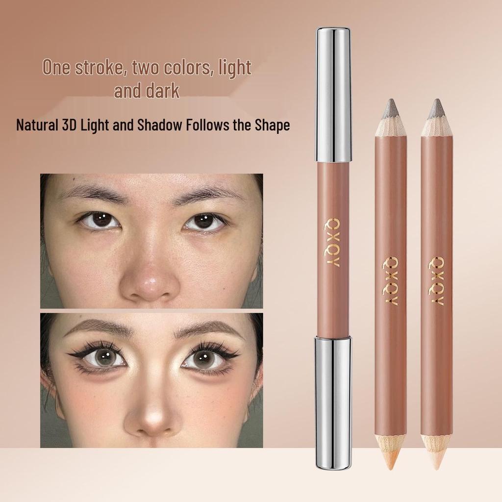 QXQY Dual-end Contour Stick: 3D Sculpt & Define for Natural Contouring & Shading