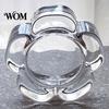 Durable Glass Candle Holder Flower Tealight Holder, Plum Blossom Cafe for Home Party Decor, Wedding Table Centerpiece Transparent