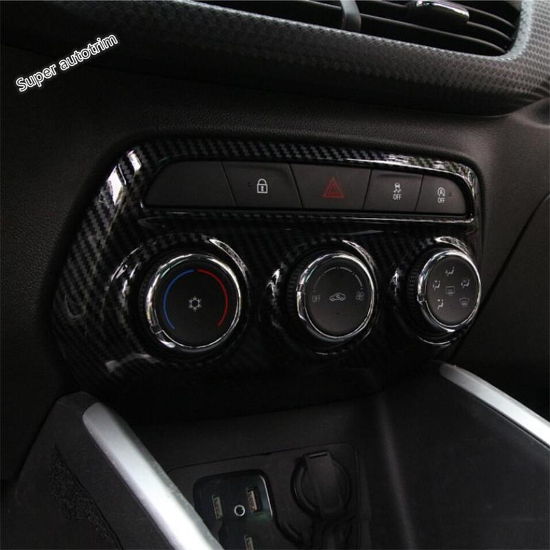 Central Control AC Air Conditioning Vent Outlet Panel Cover Trim For Chevrolet Cavalier ONIX  -2024 Carbon Fiber Accessories