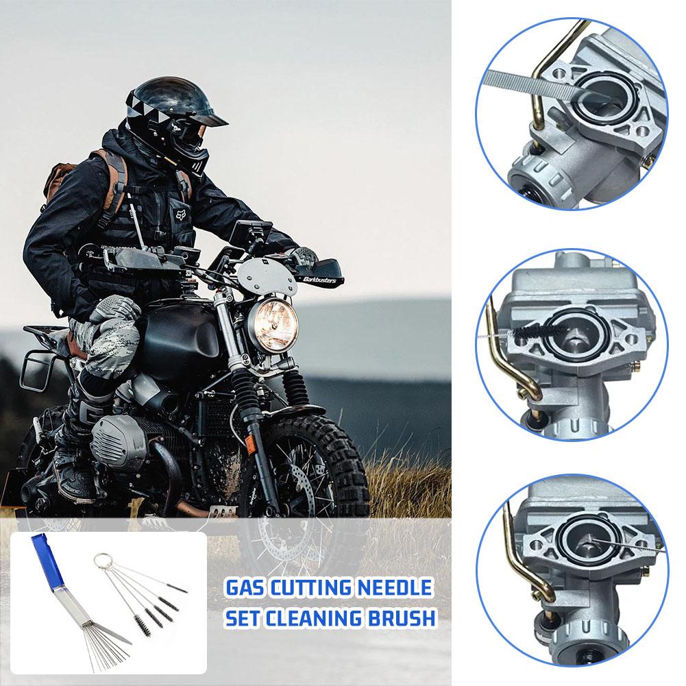 Welding Cutting Torch Nozzle Needles Kit Tip Files Cleaner Metal Reamers Soldering For Cleaning Gas Orifices Cleaning Brush V6J3