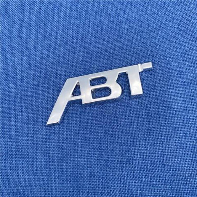 Modified ABT car logo A3 A4L A5 A6A7 Q3 metal car sticker tail sticker decorative sticker middle screen sticker