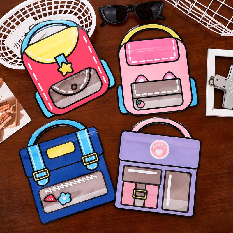 5Pcs Children'S Birthday Gifts Bag Cartoon Nonwoven/Plastic Snack Candy Lunch Handbag For Kids Gift Bag