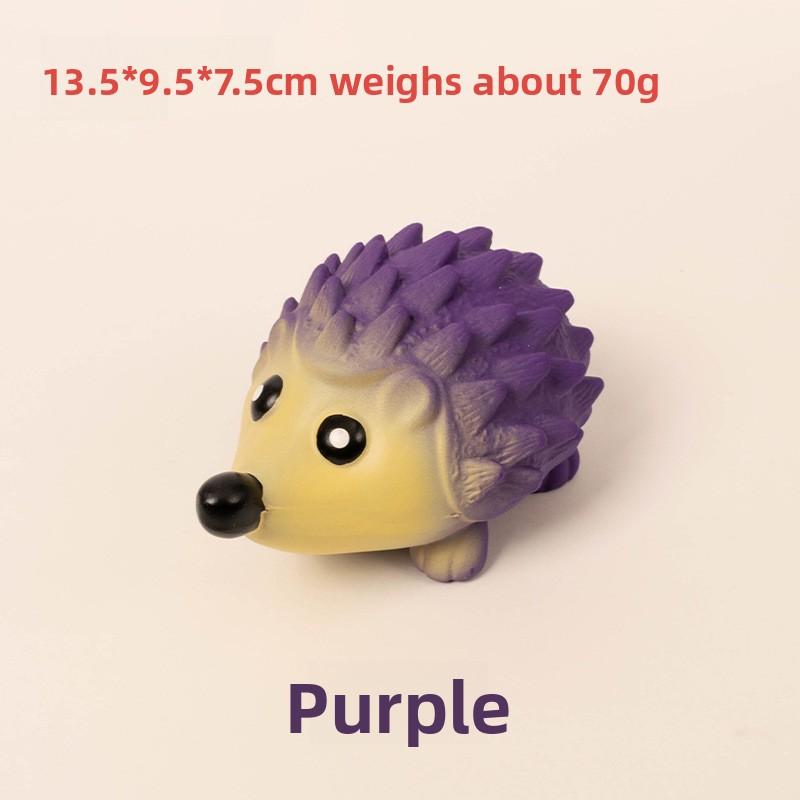 Pet Latex Toy Animal-shaped Latex Toy Squeaking Pig Head Ball Hedgehog Teething Toothbrushing Pet Toy