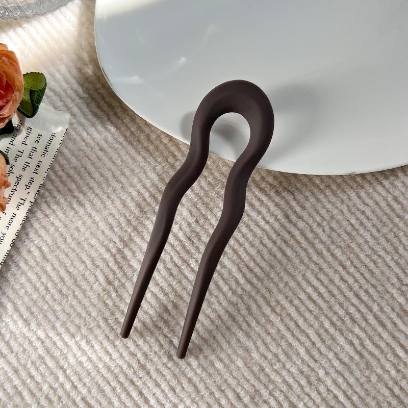 Elegante Haarnadel in U-Form im chinesischen Stil, schlichte Dutt-Haarspange, Haarnadel, Kopfschmuck