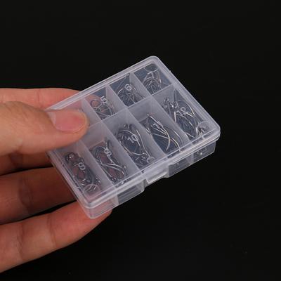 100Pcs/Set Mixed Size #3~12 High Carbon Steel Carp Hole Fishing Hooks Pack