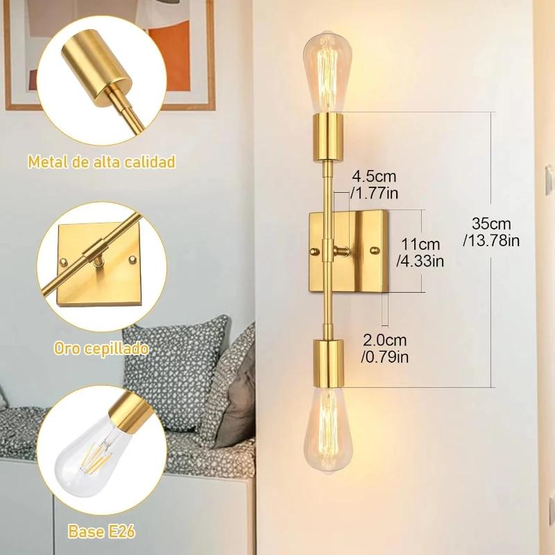 Nordic Light Luxury Wall Lamp Modern Living Room Sofa Background Wall Corridor Corridor Light Simple Bedroom Bed Long Wall Lamp