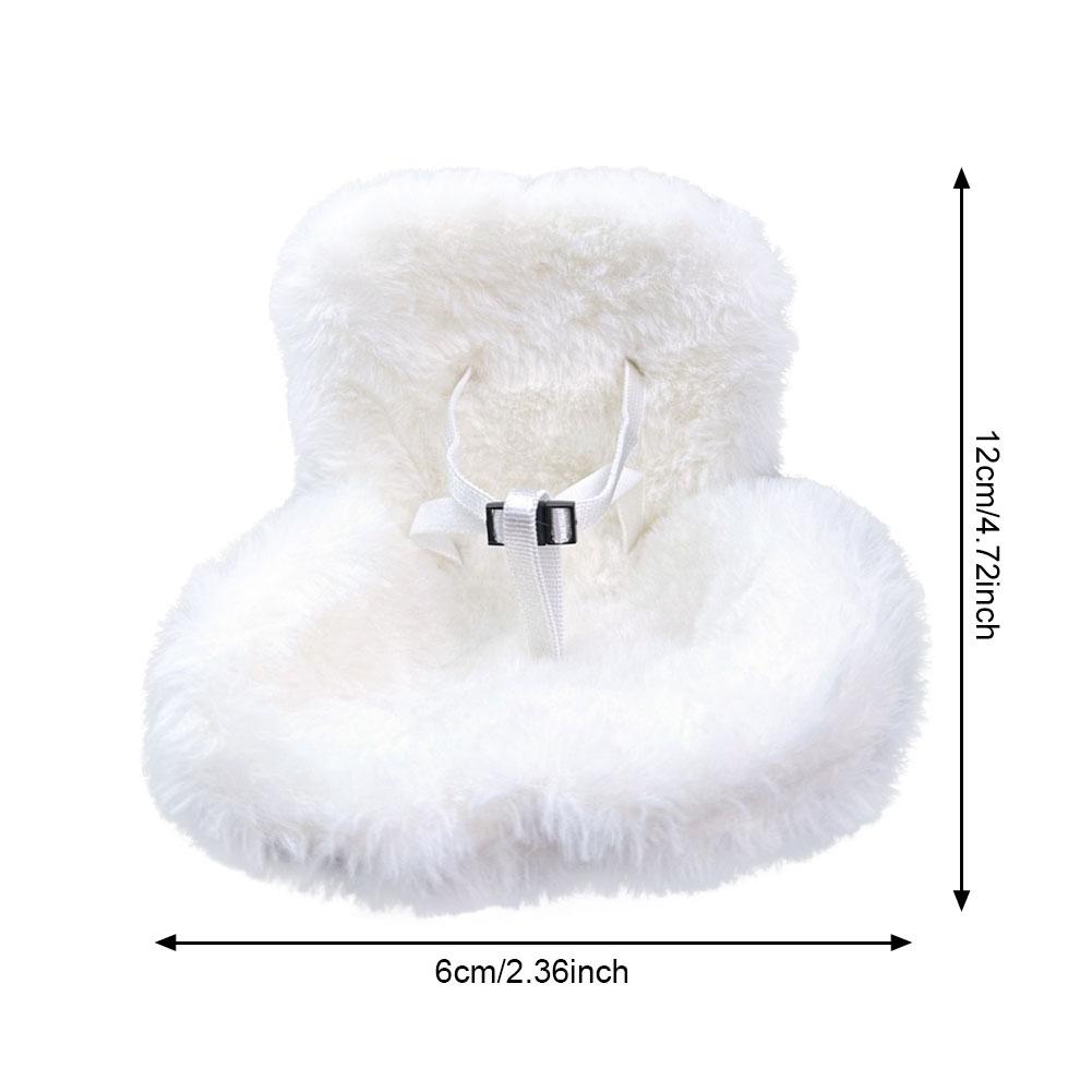 Mini Plush Doll Safety Seat Soft Kawaii Doll Seat Car Ornament Doll Safety Seat Car Interior Decoration Doll Accessories