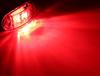 2stk 12v 24v Led sidemarkeringslys for tilhenger lastebiler Caravan Sideklaring markeringslys Lampe Led Lastebil Amber Rød Hvit 10-30V