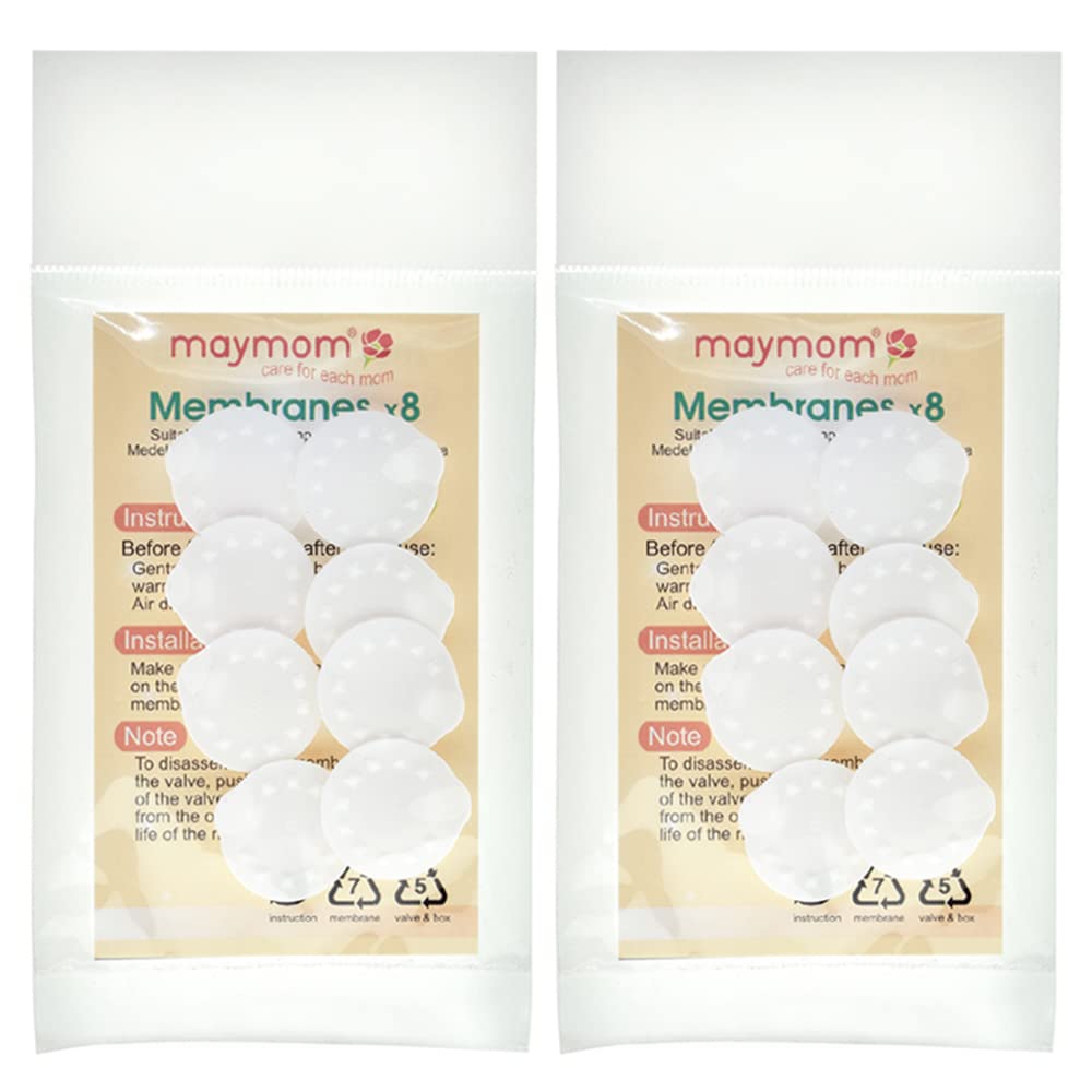 Maymom Breast Pump White Breast Pump Replacement Item for Medela Breast Pumps Valve, Membrane, Parts, Non-Genuine (Symphony, Swing, Harmony)