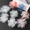 4/7Pcs Artificial Chiffon Flower Heads Living Home Room Decoration Photography Props For Wedding Decor DIY Candy Box Accessories