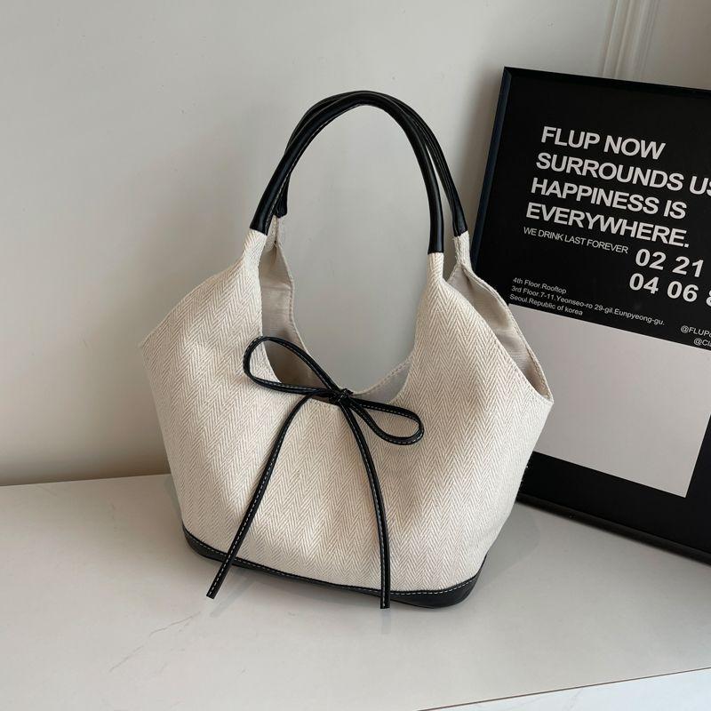 Borsa Tote in Tela Coreana da Donna Moda Pendolare Borsa a Mano Versatile Borsa a Spalla Sottobraccio Borsa a Tracolla