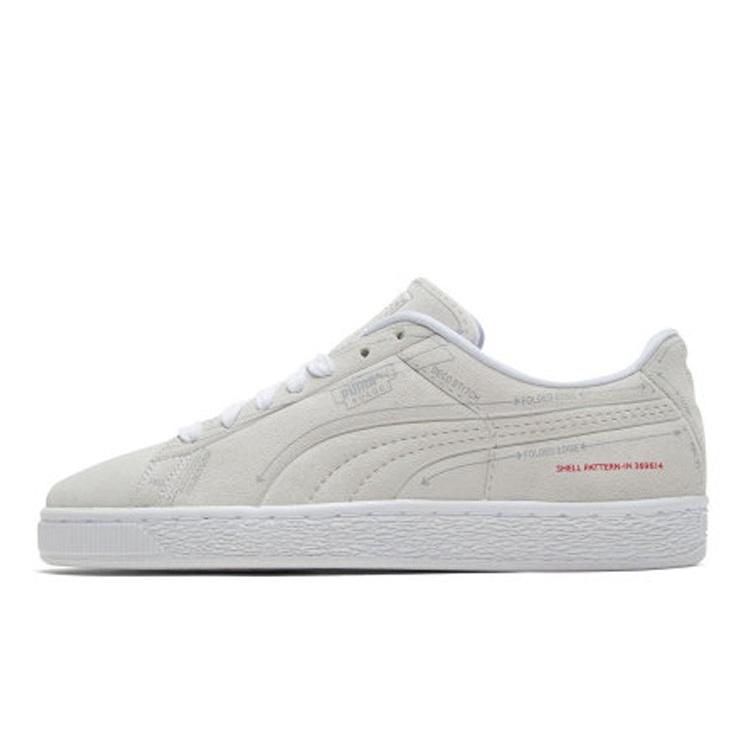 PUMA SUEDE CLASSIC PATTERN MASTER  White  Men s 369614-01 EU 43
