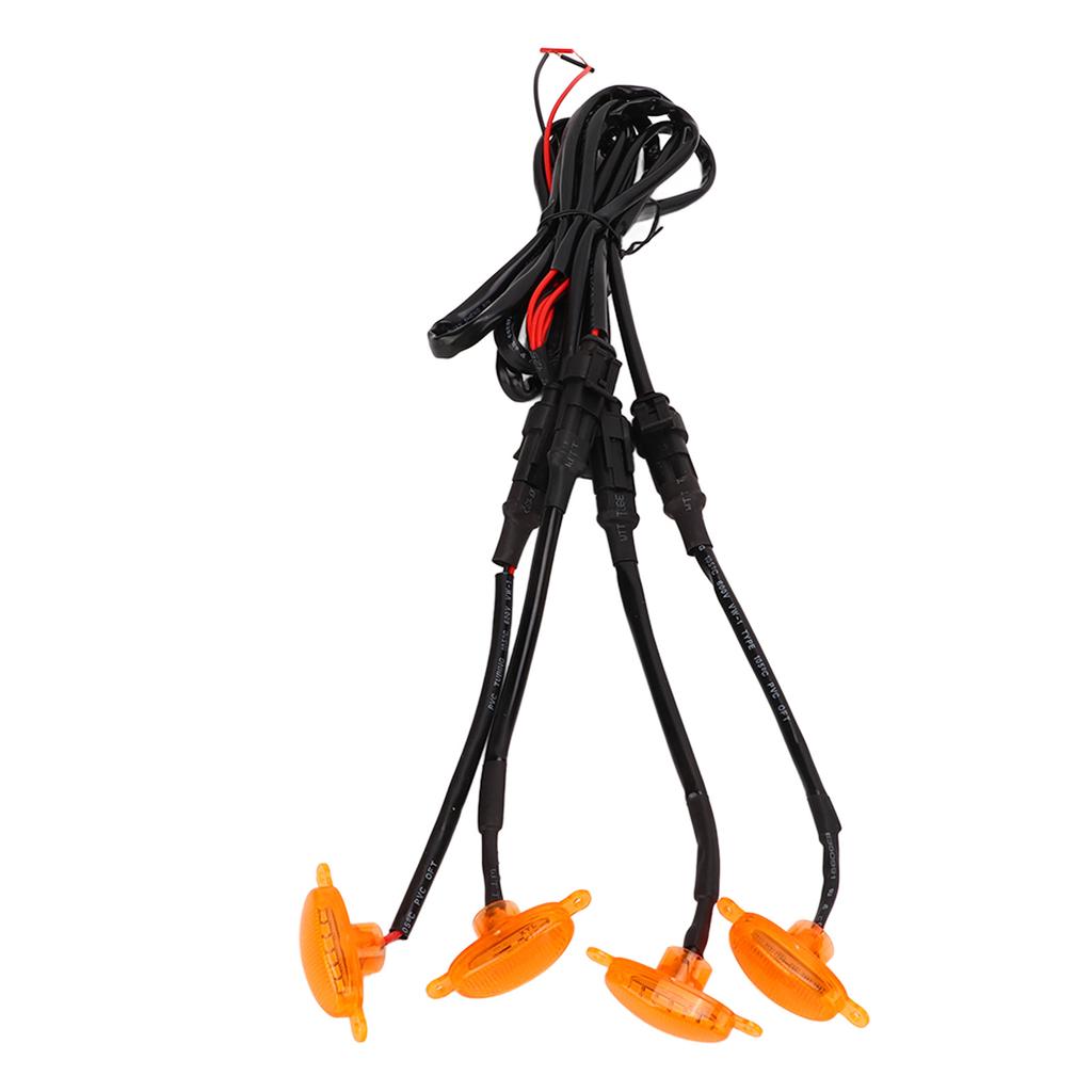 Car Front Grille Lights LED Marker Lamps 3000k Yellow IP67 Waterproof for Car Van Truck Trailer