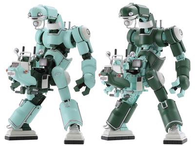 Hasegawa Creator Works Series Mechatro Tube 1 01 Usumidori Midori Set Scale Plastic Model CW21 No. No. & 2-piece 1/35 Color-coded
