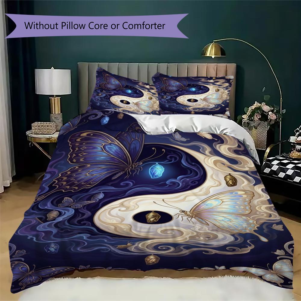 Instance Pattern Bedding uilt Set uilt Cover Pillowcase Home Decoration Birthday Gift (1 * duvet cover + 2 * pillowcase without core)104