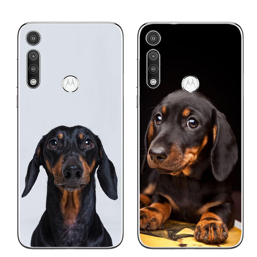 Animal Lovely Dachshund Dog Phone Cover for Motorola Moto G13 G14 G53 G54 G62 G72 G82 G84 E13 E20 G42 G32 G23 G22 Soft Case