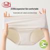 LangSha Women's 7A Antibacterial Modal Seamless Mid-Waist Briefs