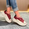 Small White Shoes Female 2025 Spring New Students Casual Street Shoes Female Thick Bottom Heightening Plate Shoes
