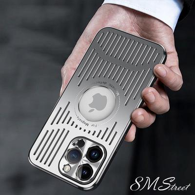 Luxury Magnetic Wireless Charge Case For iPhone 17 16 15 12 14 13 Pro Max Aluminium Alloy Heat Dissipation Shockproof Cover