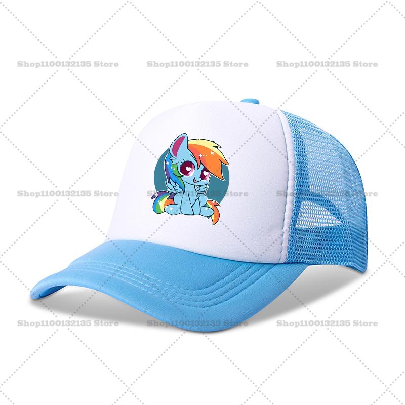 

My Little Pony Girl Boy Baseball Cap Kawaii Sun Hat Parent Children Couple Women Casual Outdoor Hats Peaked Birthday Gift Round Sensory Compression adult