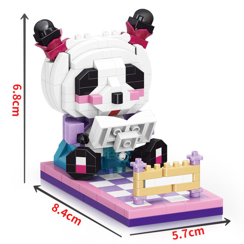 Panda Mobile Phone Bracket Building Blocks Toys for Boys Girls Diamond Bricks Creative Construction Blocks Toys Volwassenen Gift