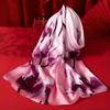 Women Silk Scarf Long Head Scarves Luxury 100% Silk Shawls Wraps Floral Summer Hair Scarf Print Neckscarf Pure Real Silk Scarves