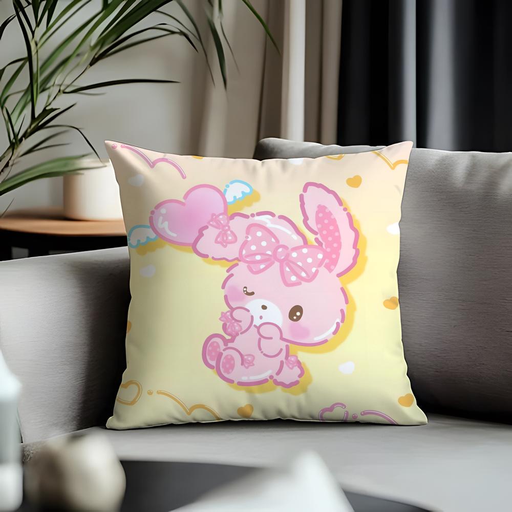 Hot Bbonbonribboning Cushion Cover Antidustmite Pillowcase Invisible Zipper Silky Short Plush Sofa Cushion Cover