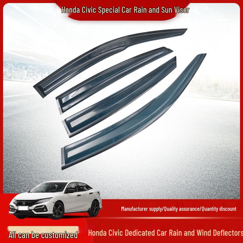 Honda Civic Window Trim Accessories (2016-2021) - Acrylic Rain Guards & Deflectors