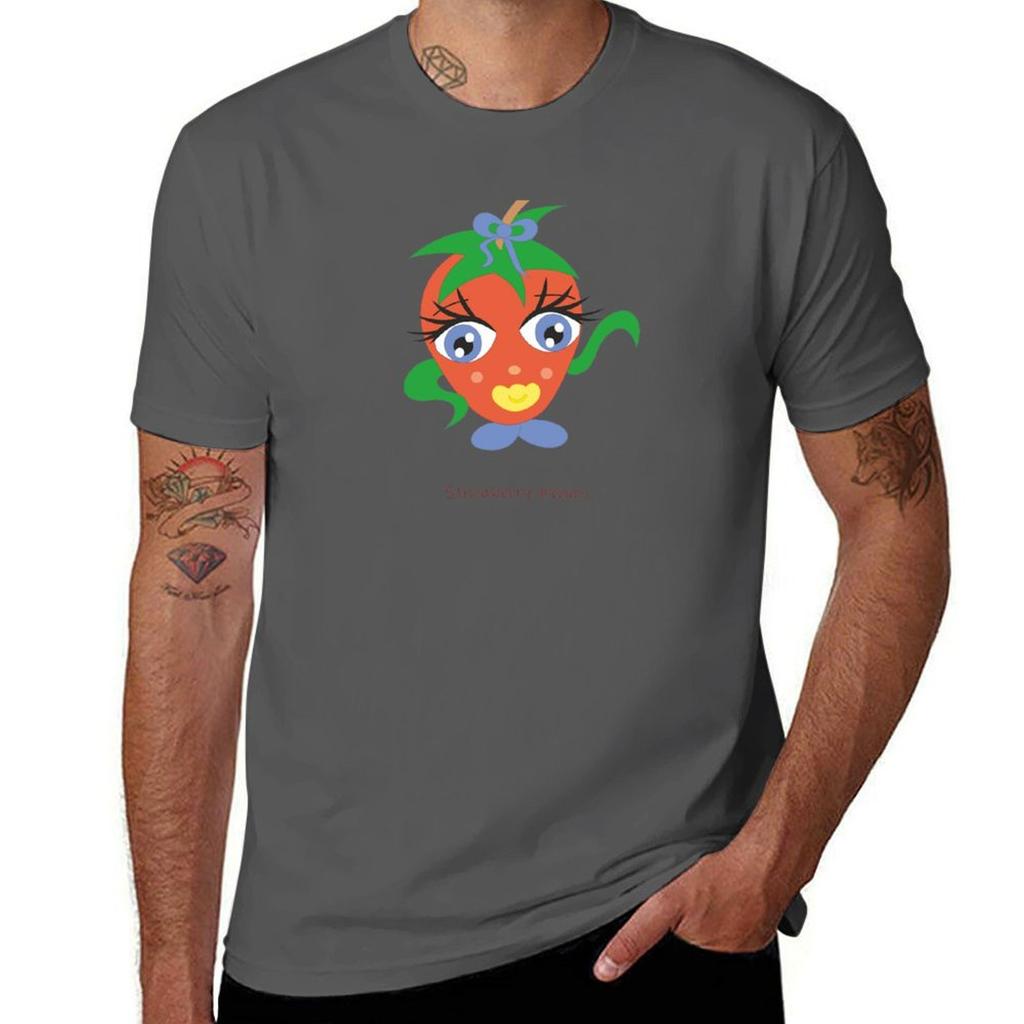For Pack Man Shirts Man T Shirts for White Dreams Cotton Strawberry T T-Shirt