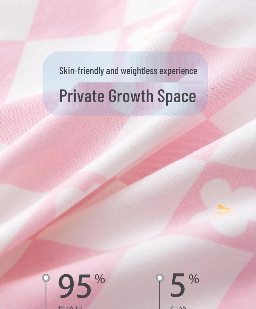 Girls' Pure Cotton Boxer Briefs - Soft, Skin-Friendly, No Pinching, Perfect for Middle and Older Children