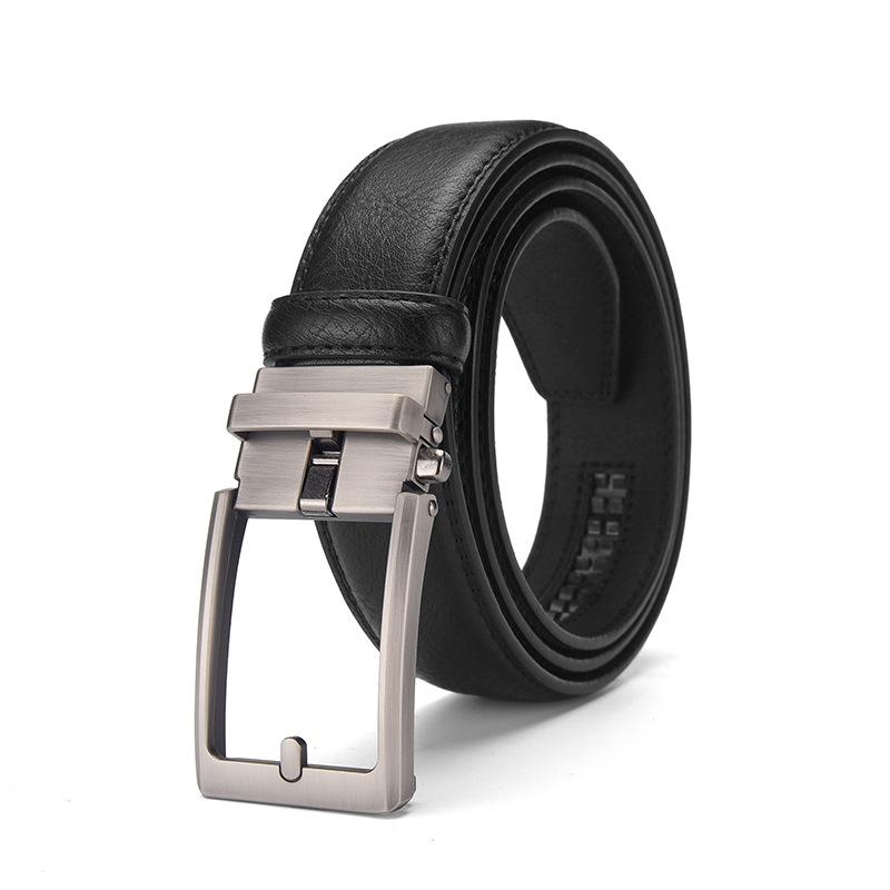 Belt Men'S Belt Automatic Buckle Imitation Needle Buckle 3.5 Simple Casual Retro Business Men'S Belt